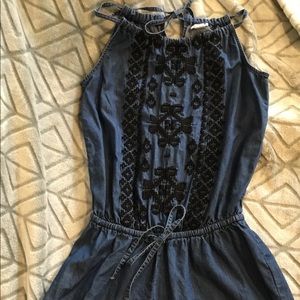 Chambray Casual Romper